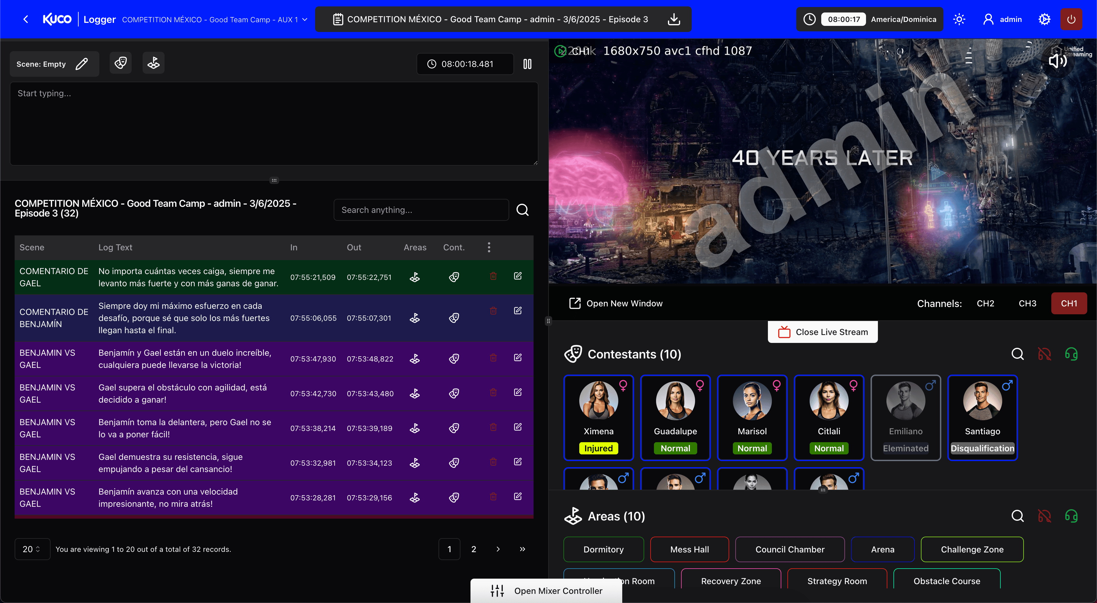 Logger app screenshot